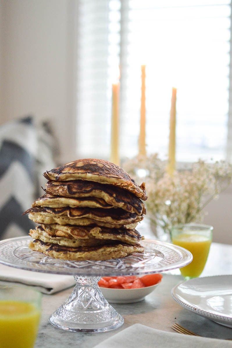 Perfect Whole Grain Pancakes | www.Simmstown.com | Lisa Samuel