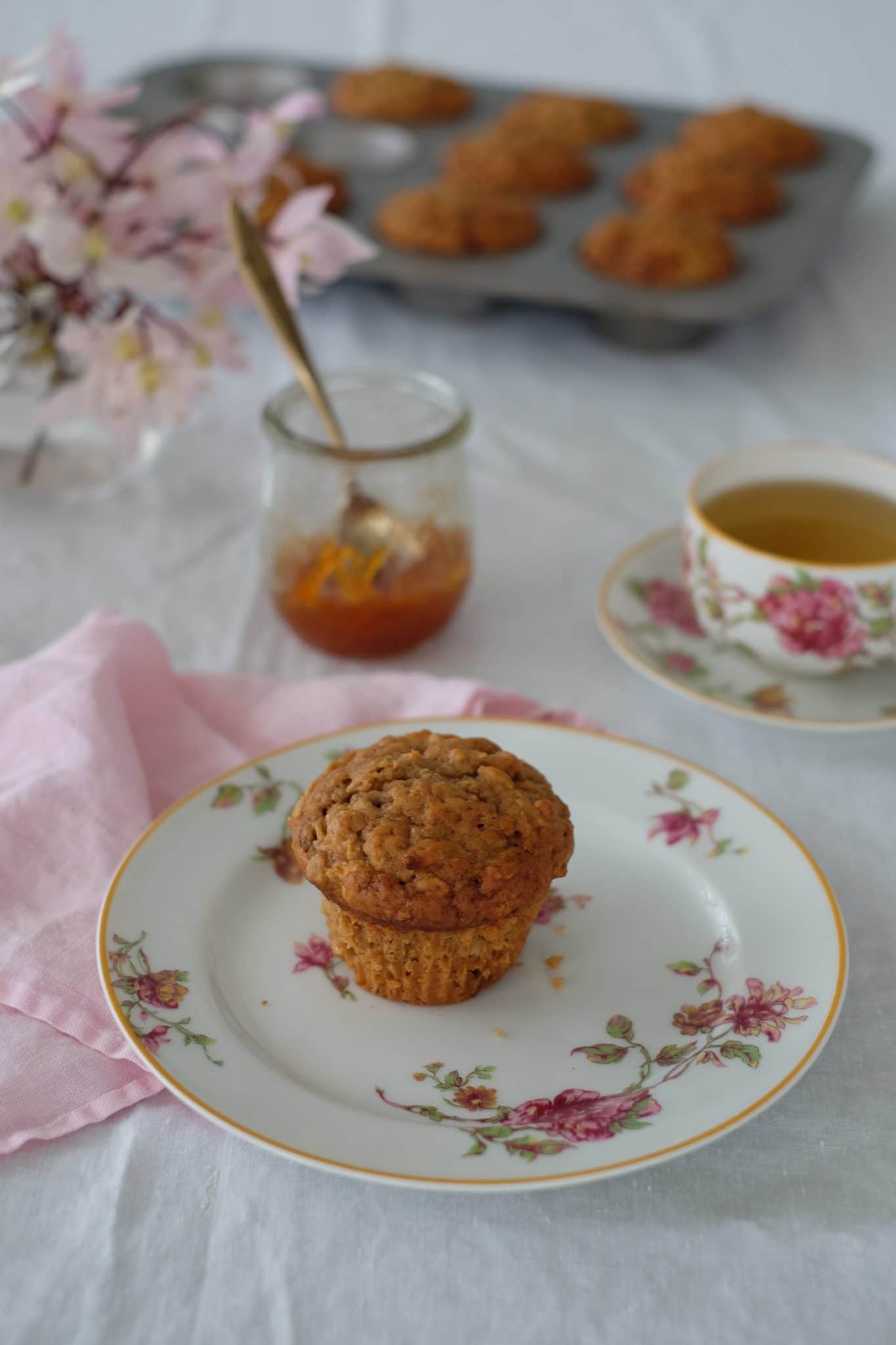 Whole Grain Carrot Apple Muffins // www.LisaSamuel.com