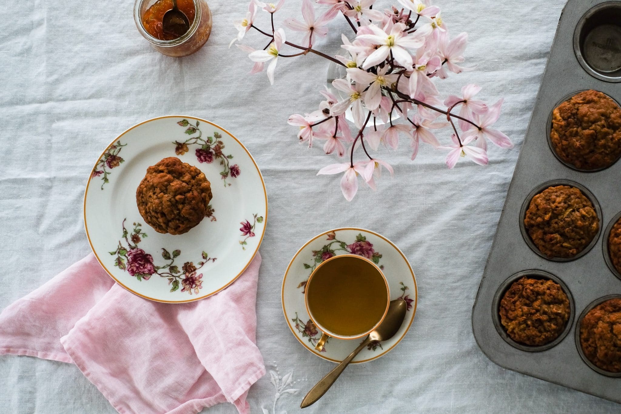 Whole Grain Carrot Apple Muffins // www.LisaSamuel.com