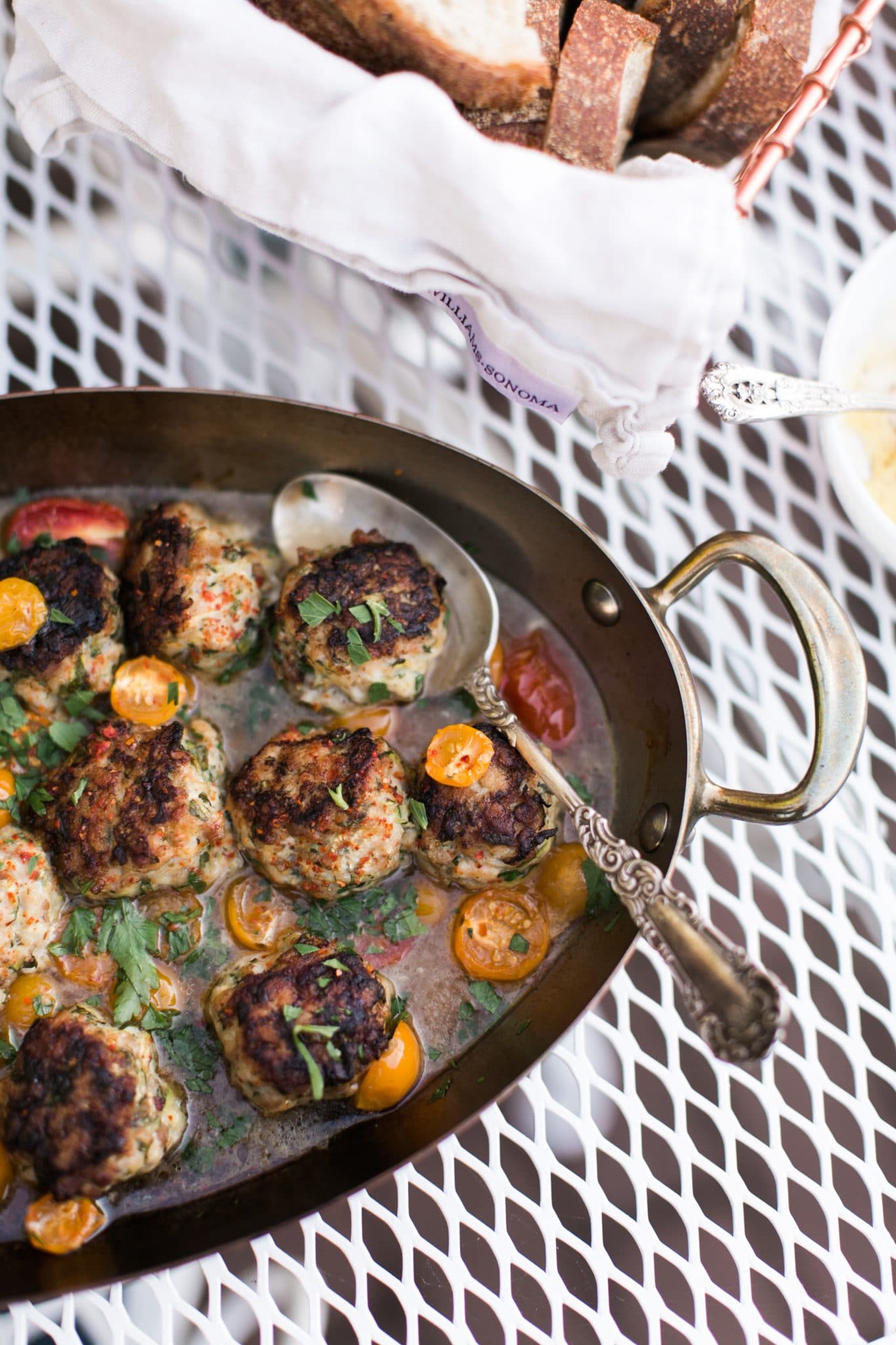 Roasted Chicken and Zucchini Meatballs // www.LisaSamuel.com